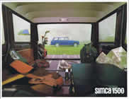 SIMCA 1500 TOURIST sales brochure cover 1966