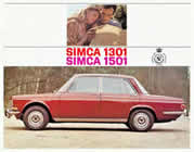 Simca 1301/1501 sales brochure cover 1966