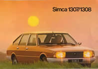 SIMCA 1307/1308 sales brochure cover 1976