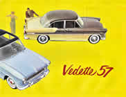 Simca Vedette sales brochure cover 1957